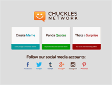 Tablet Screenshot of chucklesnetwork.com